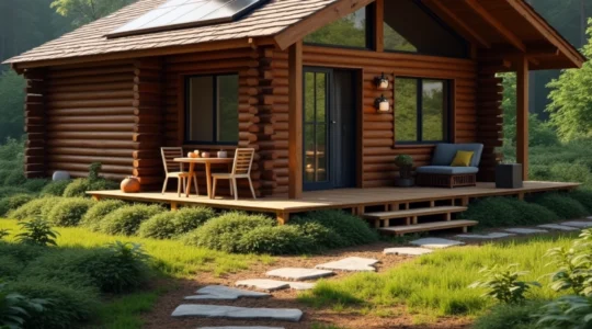 cozy wooden cabin